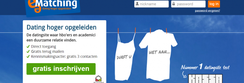 e-matching, de datingsite voor hoger opgeleiden